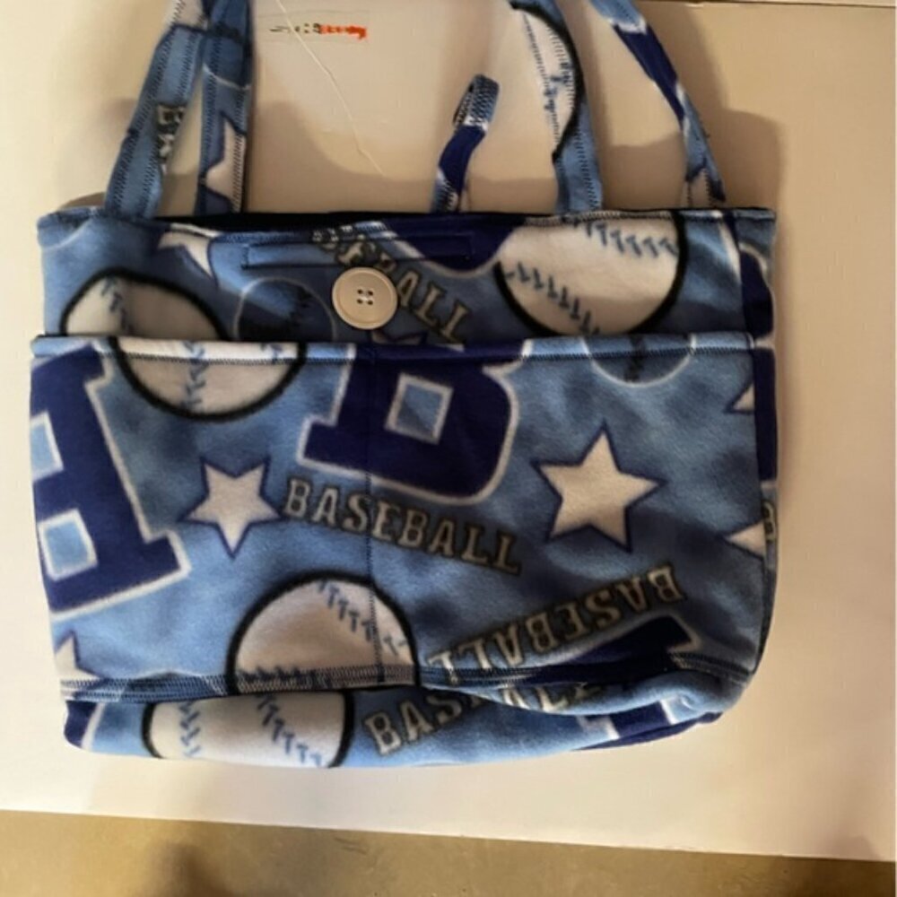 Tote Bag Baseballs Pattern - Picture 2 of 2